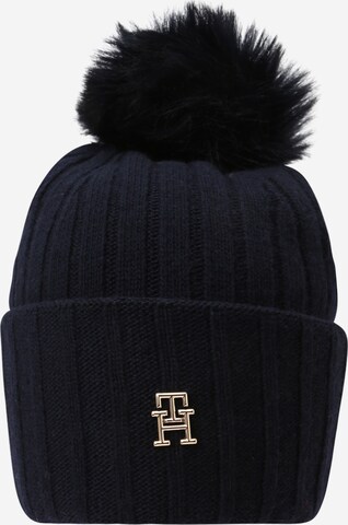 TOMMY HILFIGER Beanie 'ESSENTIAL' in Blue