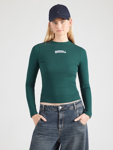 T-shirt 'ESS' Tommy Jeans en vert : devant