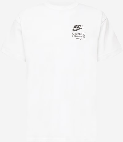 Nike Sportswear Majica | črna / off-bela barva, Prikaz izdelka