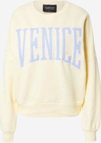 Colourful Rebel Sweatshirt 'Venice' in Geel: voorkant