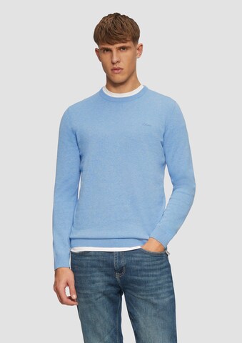 s.Oliver Trui in Blauw: voorkant