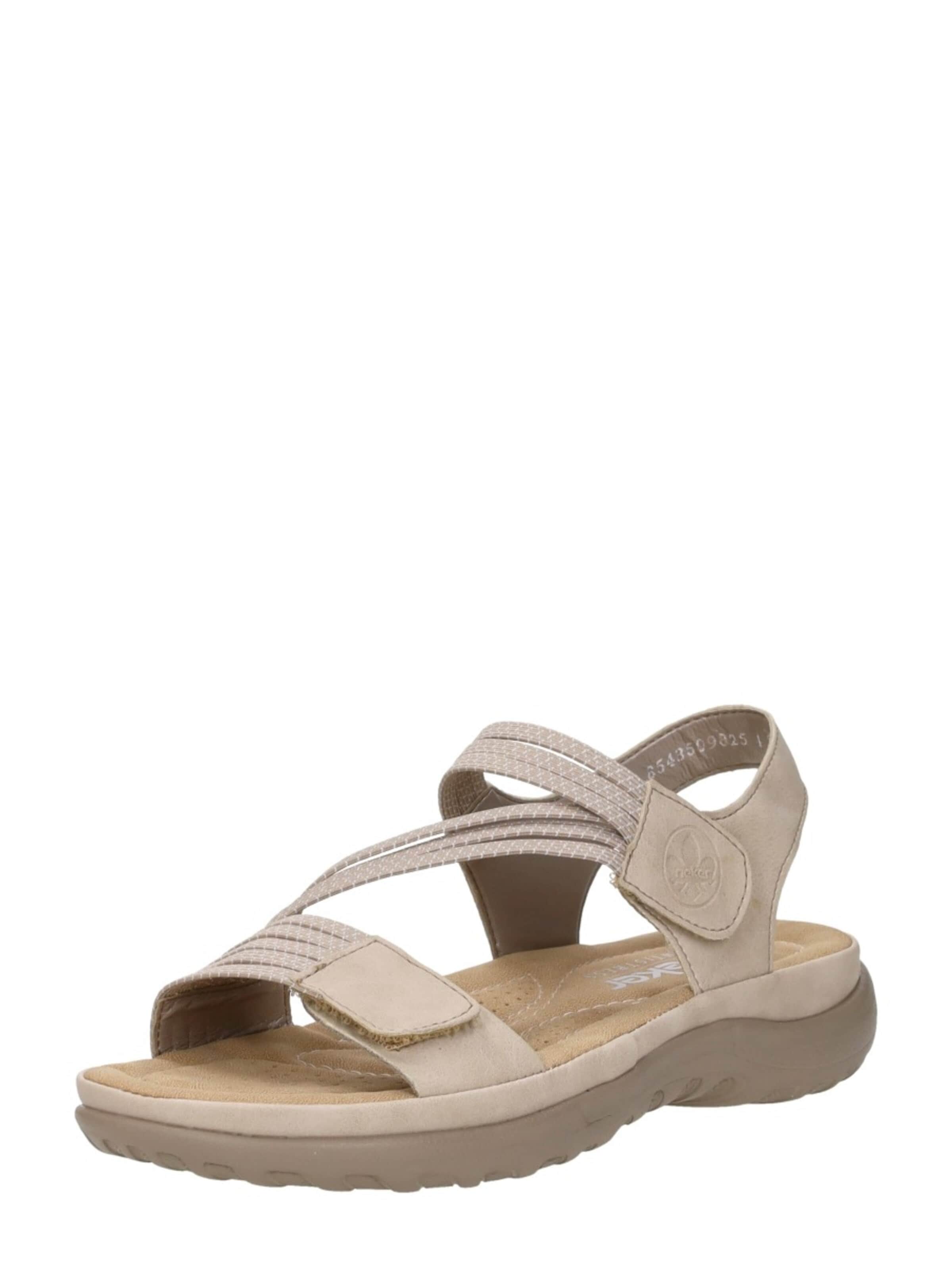 Sandales 'Sandalen Plat' Rieker en beige