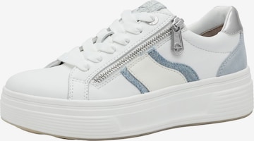 Baskets basses Tamaris en blanc : devant