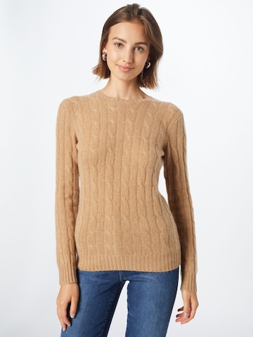 Polo Ralph Lauren Пуловер 'JULIANNA' в кафяво: отпред