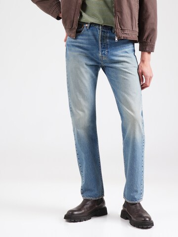 LEVI'S ® Tapered Jeans '501' in Blauw: voorkant