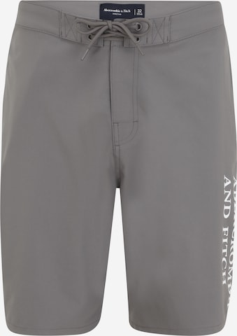 Abercrombie & Fitch Plavecké šortky – šedá: přední strana