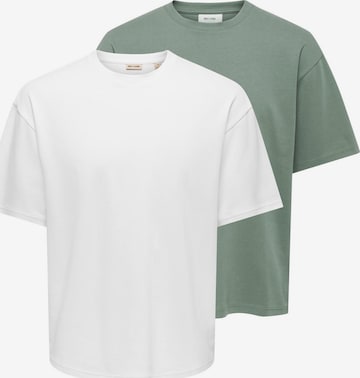 Only & Sons Shirt 'Caspian' in Weiß: Vorderseite