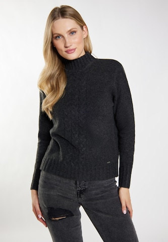 DreiMaster Vintage Пуловер 'Imane' в сиво: отпред