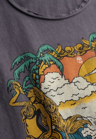 Superdry Top 'Psych Surf' in Grijs