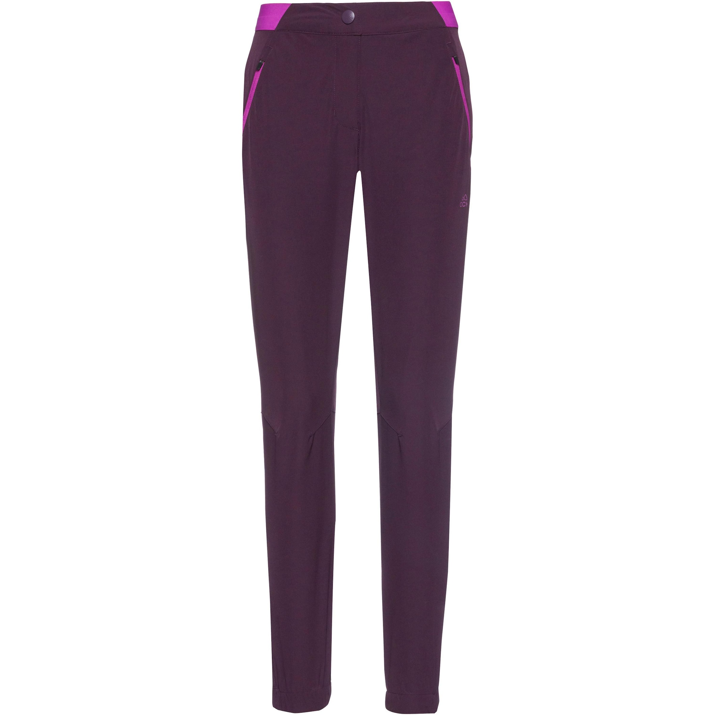 OCK Slimfit Outdoorhose in Lila: Vorderseite