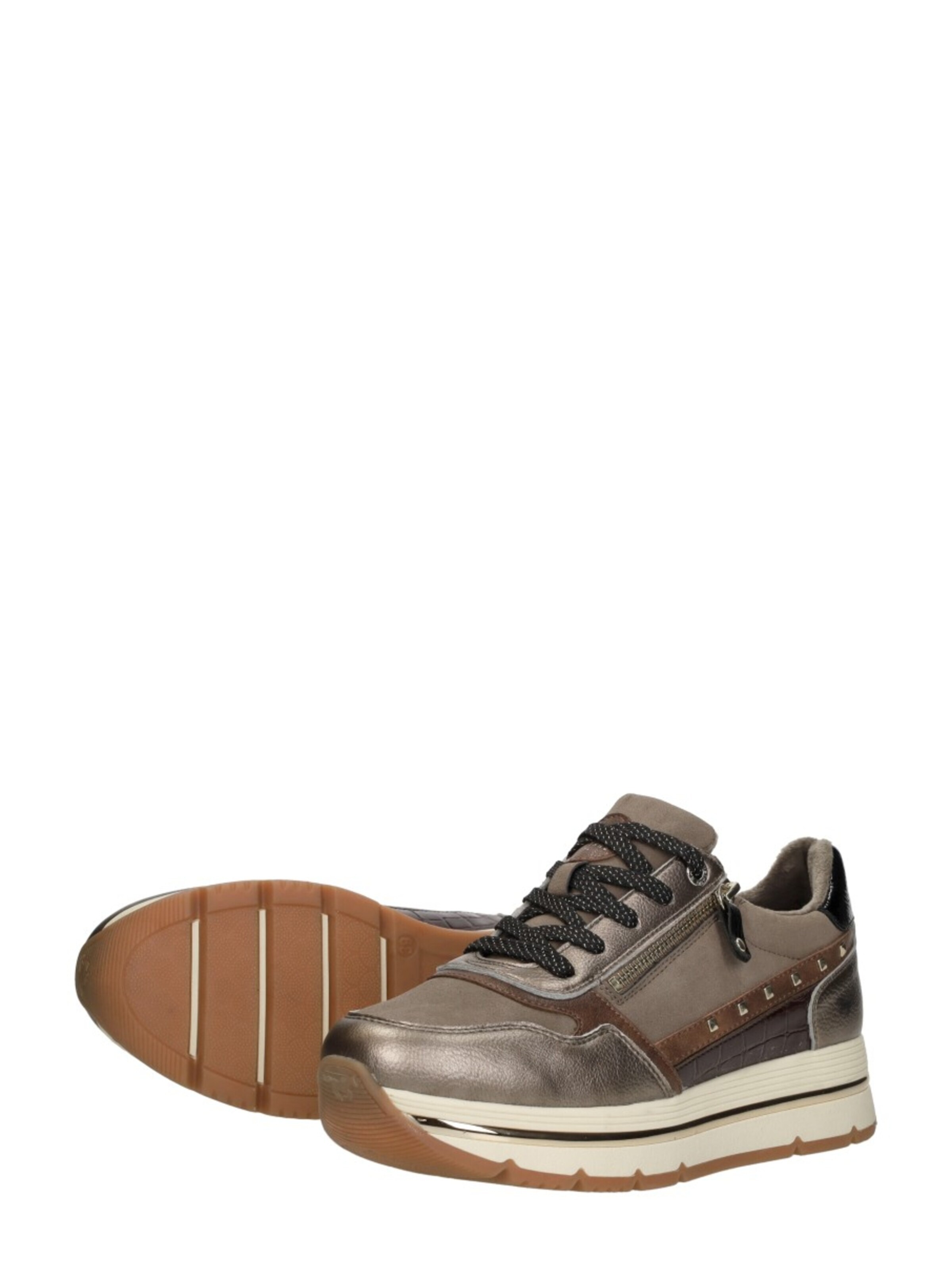 Baskets basses 'Sneakers Laag' MUSTANG en gris