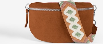 lePelou Gürteltasche 'ONDA medium' in Braun: Vorderseite
