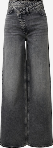 QS Wide leg Jeans 'Catie' in Grey: front