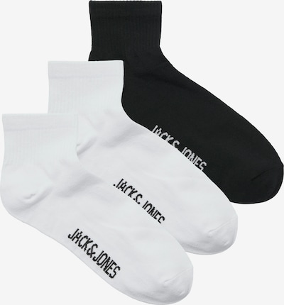 JACK & JONES Κάλτσες 'LEON' σε μαύρο / λευκό, Άποψη προϊόντος