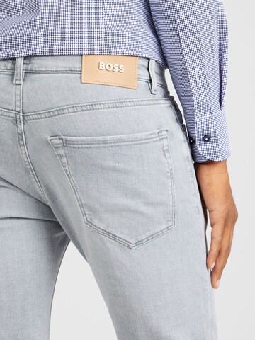 BOSS Black Slimfit Jeans 'Maine' in Grijs