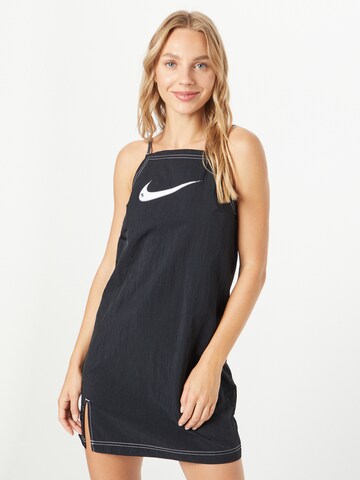 Nike SportswearHaljina - crna boja: prednji dio