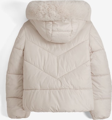 Bershka Zimní bunda – béžová