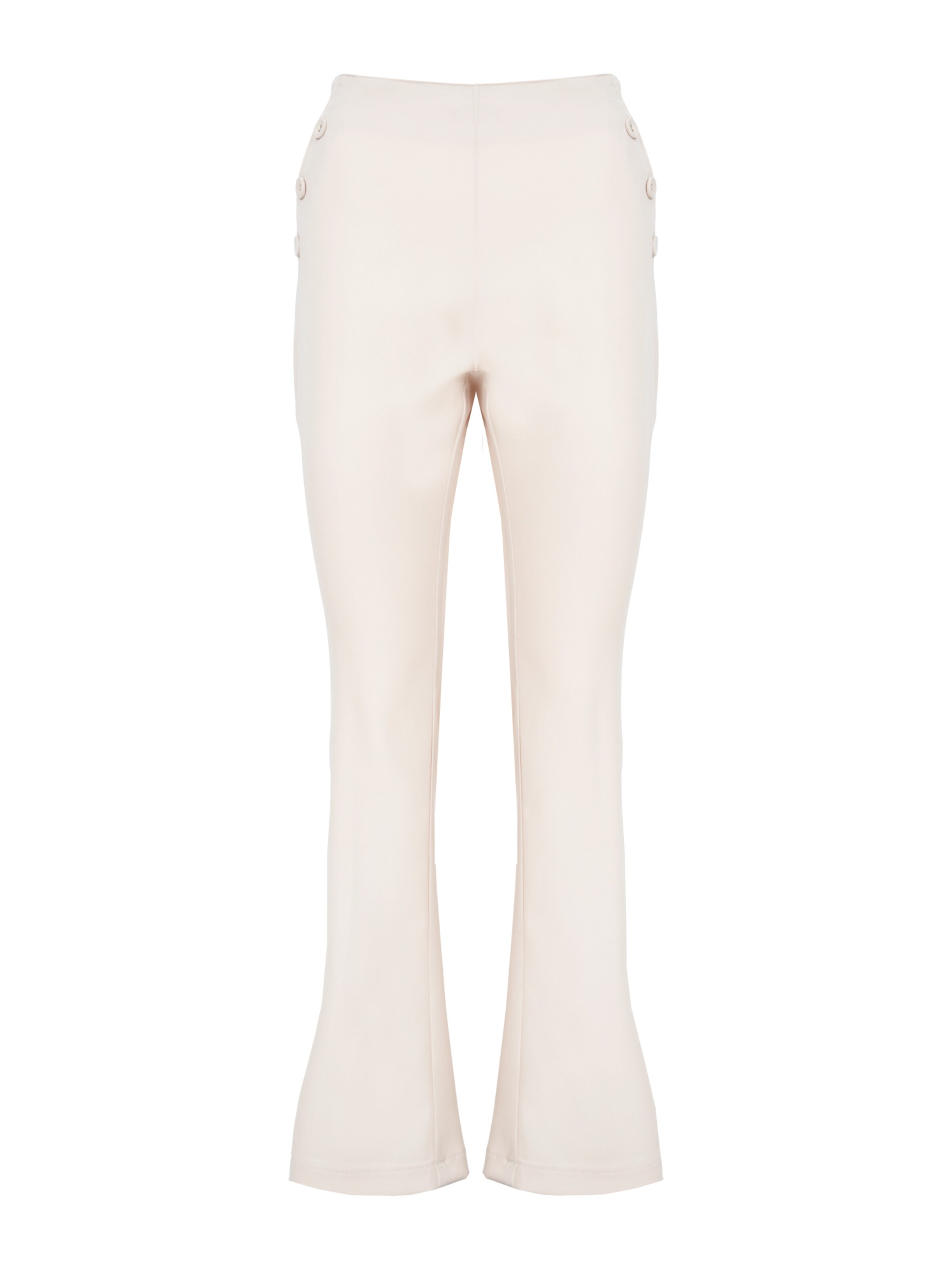 Influencer Trousers in Beige: front