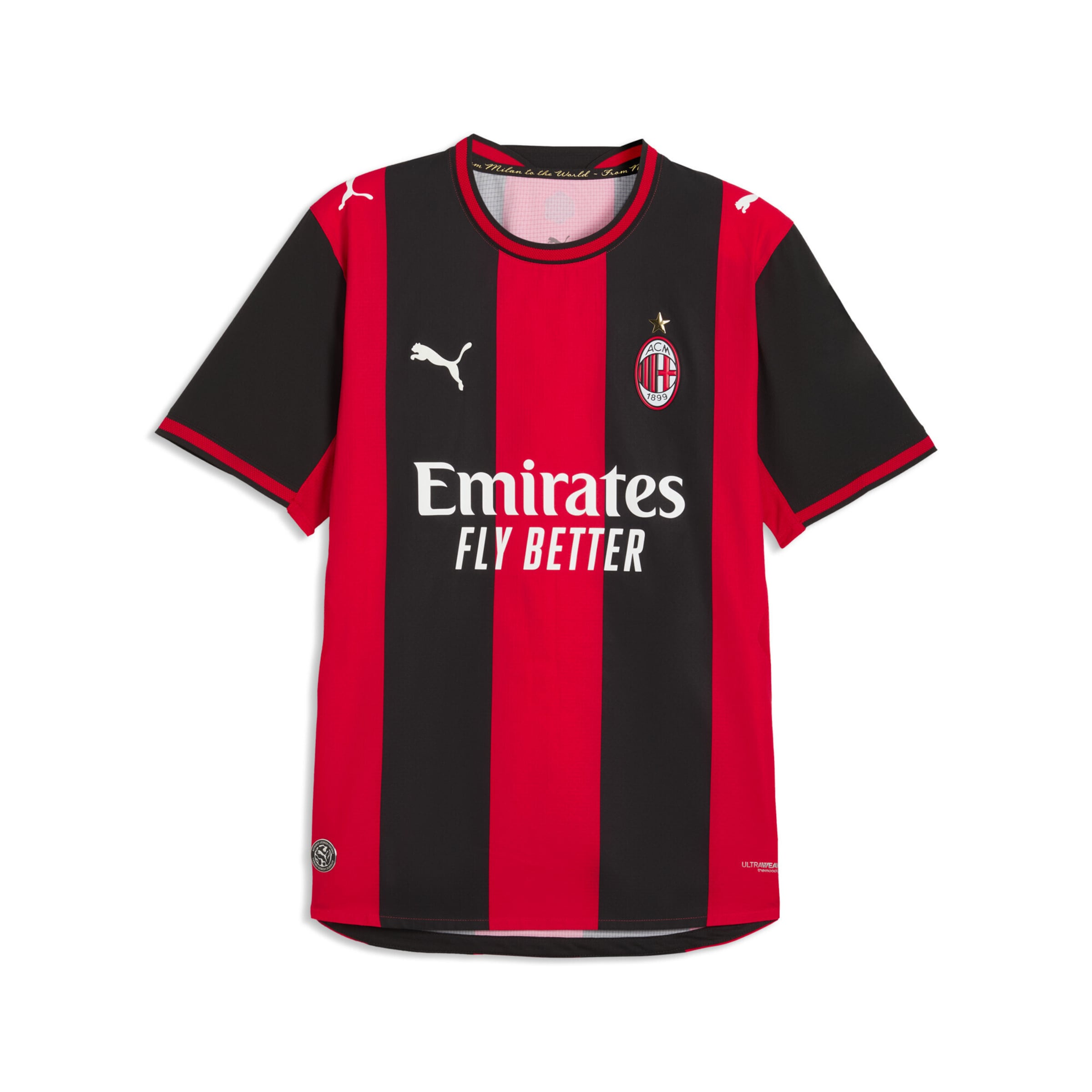 PUMA Trikot 'AC Milan 26/27' in S in rot / schwarz / weiß, Produktansicht