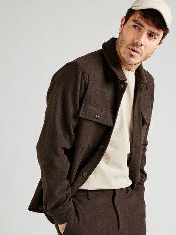 ABOUT YOU x Jaime Lorente Regular fit Between-season jacket 'Marco' in Brown