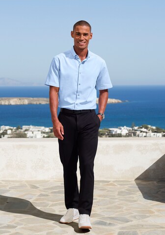 H.I.S Regular fit Button Up Shirt in Blue