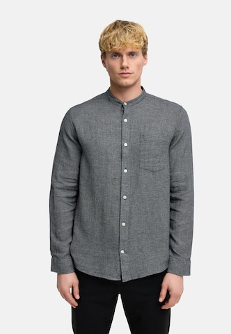 Kronstadt Regular fit Zakelijk overhemd 'KSGallagher' in Zwart: voorkant