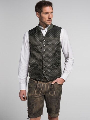 SPIETH & WENSKY Traditional Vest 'Albin' in Green: front