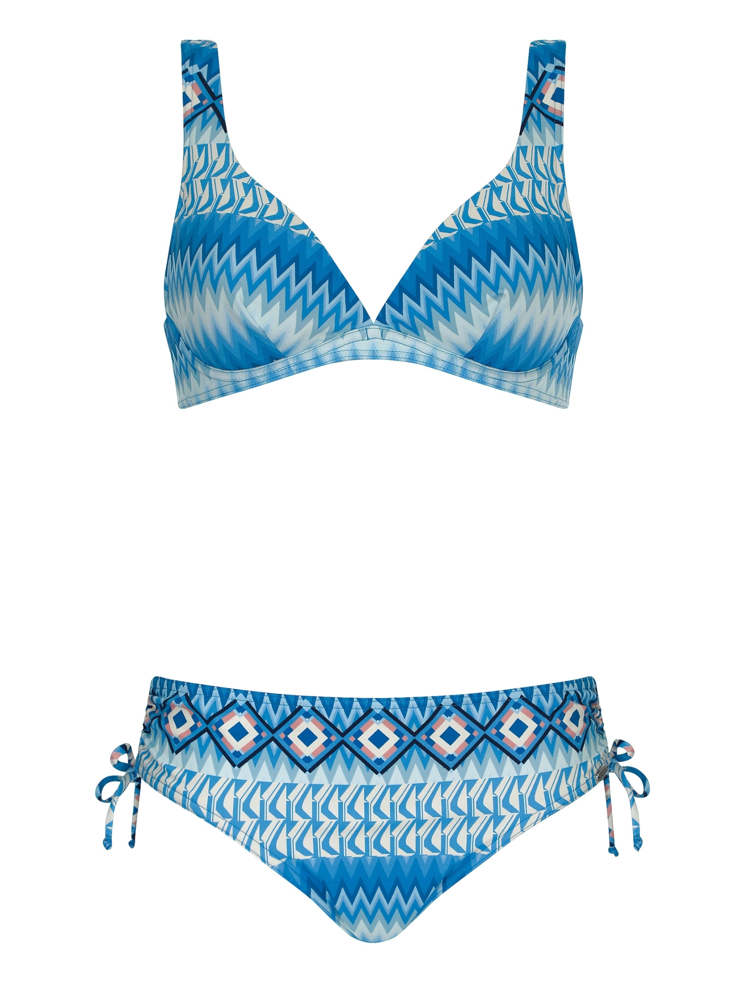 SUNFLAIR Klassiek Bikini in Blauw: voorkant
