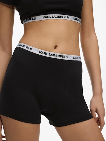 Karl Lagerfeld - Cueca desportiva em preto: frente