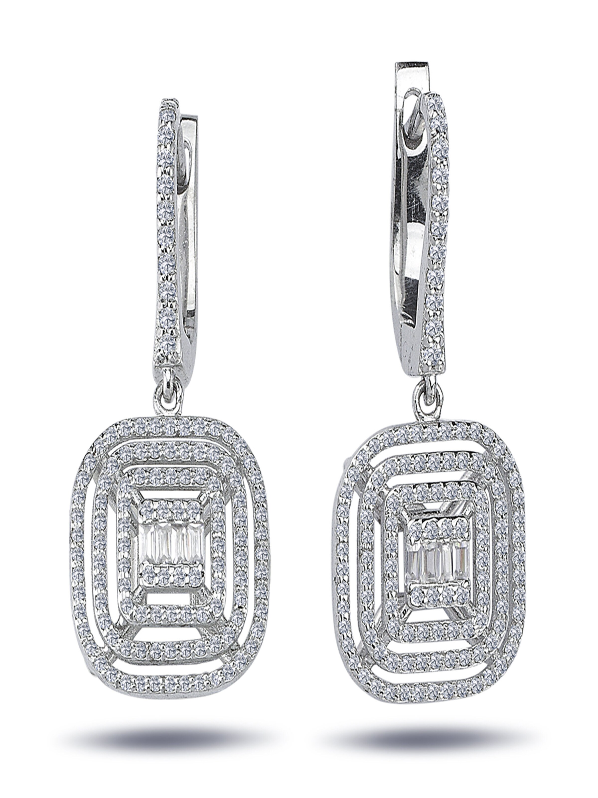 EinStein Diamant Ohrringe‌‌‌‌‌‌‌‌‌ in One Size in silbergrau, Produktansicht