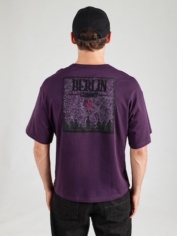 ALPHA INDUSTRIES Μπλουζάκι 'Berlin Candy Bomber' σε λιλά: μπροστά