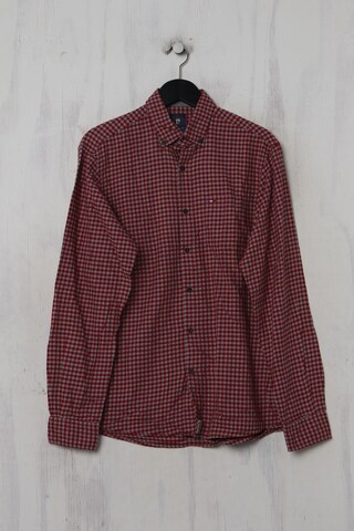 PIERRE CARDIN Button Up Shirt in M in Red: front