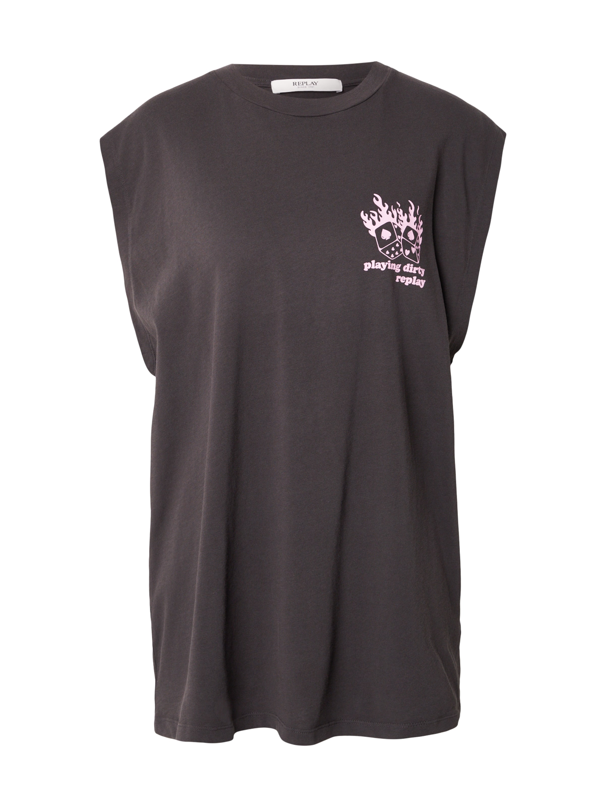 REPLAY Shirt in Black: front