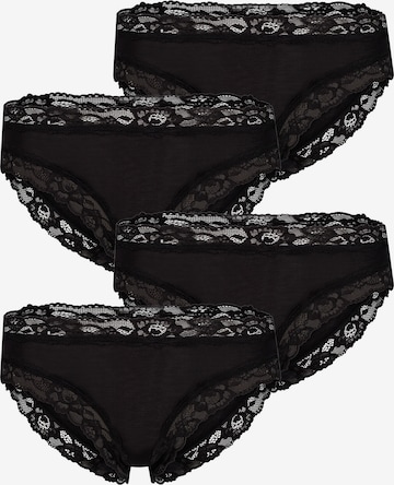 Slip ' Modal Lace ' Skiny en noir : devant