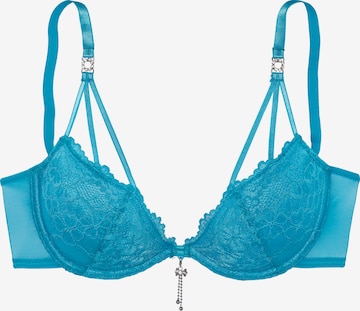 LASCANA Push-up Bra in Blue: front