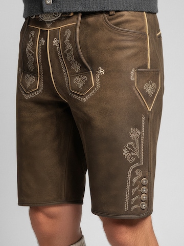 STOCKERPOINT Regular Traditional pants 'Georg' in Brown: front