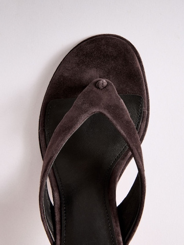 Tongs The Set en marron