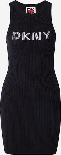DKNY Плетена рокля в червено / черно / бяло, Преглед на продукта