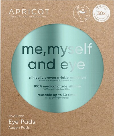 Apricot Eye Pads 'with Hyaluron' in weiß, Produktansicht