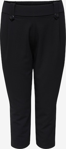 juoda ONLY Carmakoma Standartinis Klostuotos kelnės 'CARSANIA': priekis