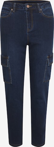 Kaffe Slim fit Cargo Jeans 'Sinem' in Blue: front