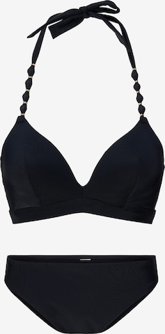 LingaDore - Triángulo Bikini en negro: frente