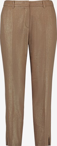 SAMOON Regular Pleated Pants in Gold: front
