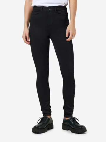 Noisy may - Skinny Calças de ganga 'NMCallie' em preto: frente