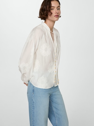 MANGO Blouse 'Woody' in Wit