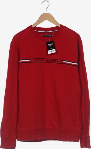 TOMMY HILFIGER Sweatshirt & Zip-Up Hoodie in XXL in Red: front