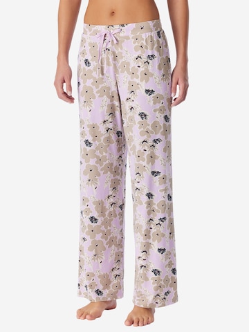 SCHIESSER Pajama pants ' Mix Relax ' in Purple: front