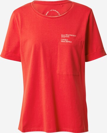 T-shirt TAIFUN en rouge : devant