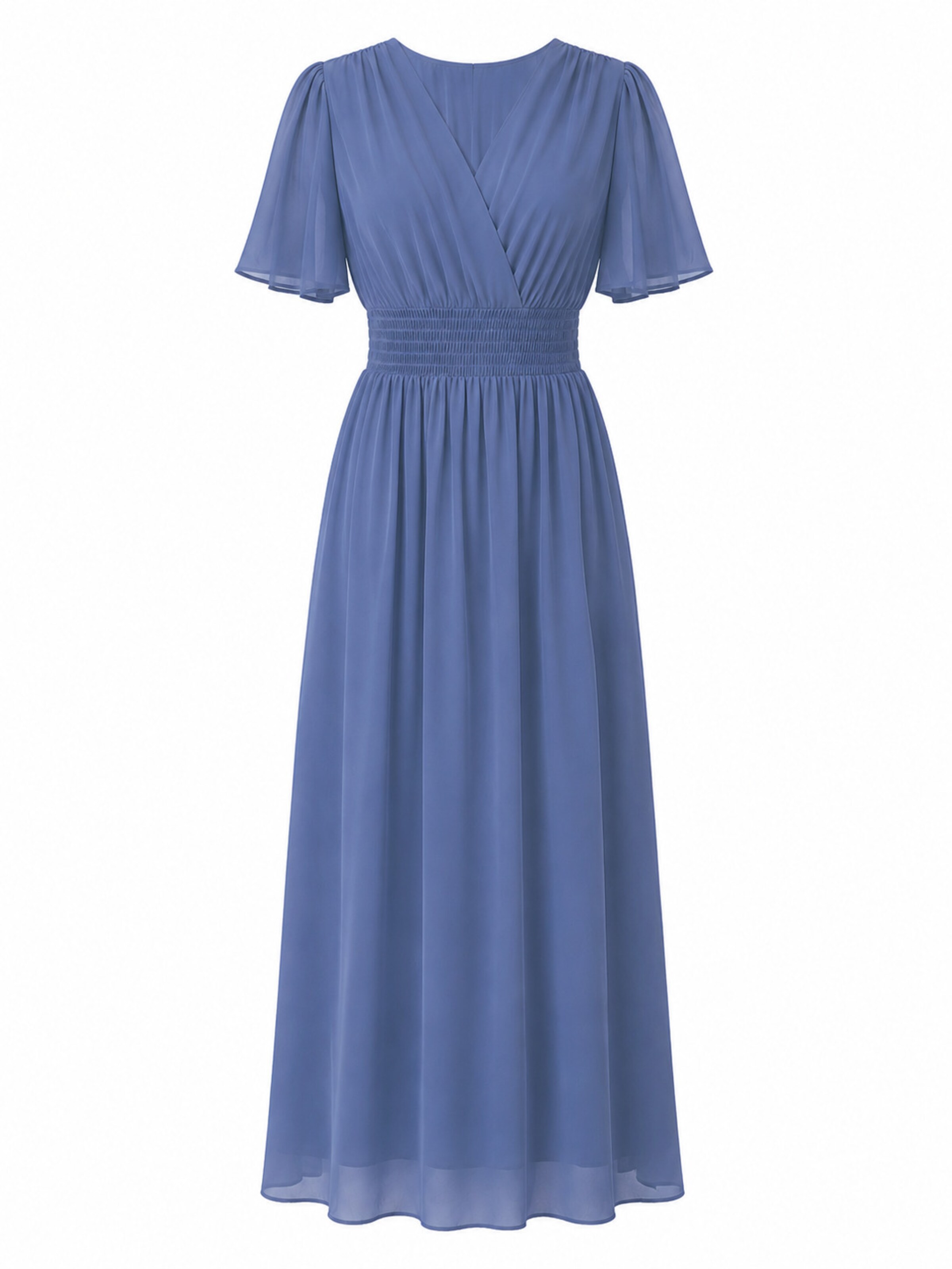 Elara Dress in Blue: front