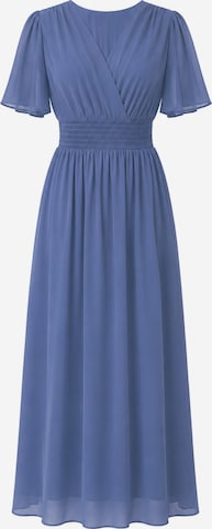 Abito di Elara in blu: frontale